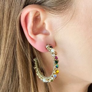 Amazing hoop earrings by Baublebar.